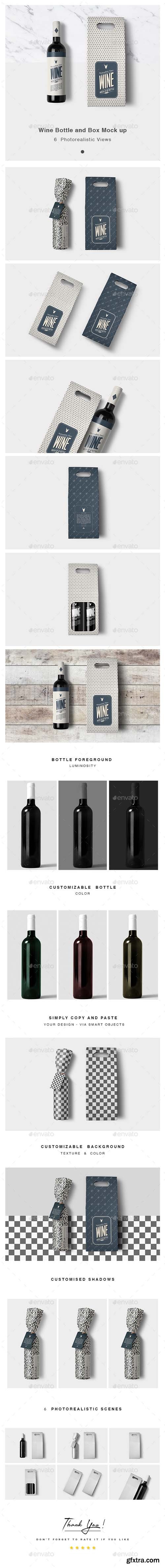 GR - Wine Bottle and Box Mock up 19863778 GR - Wine Bottle and Box Mock up 19863778