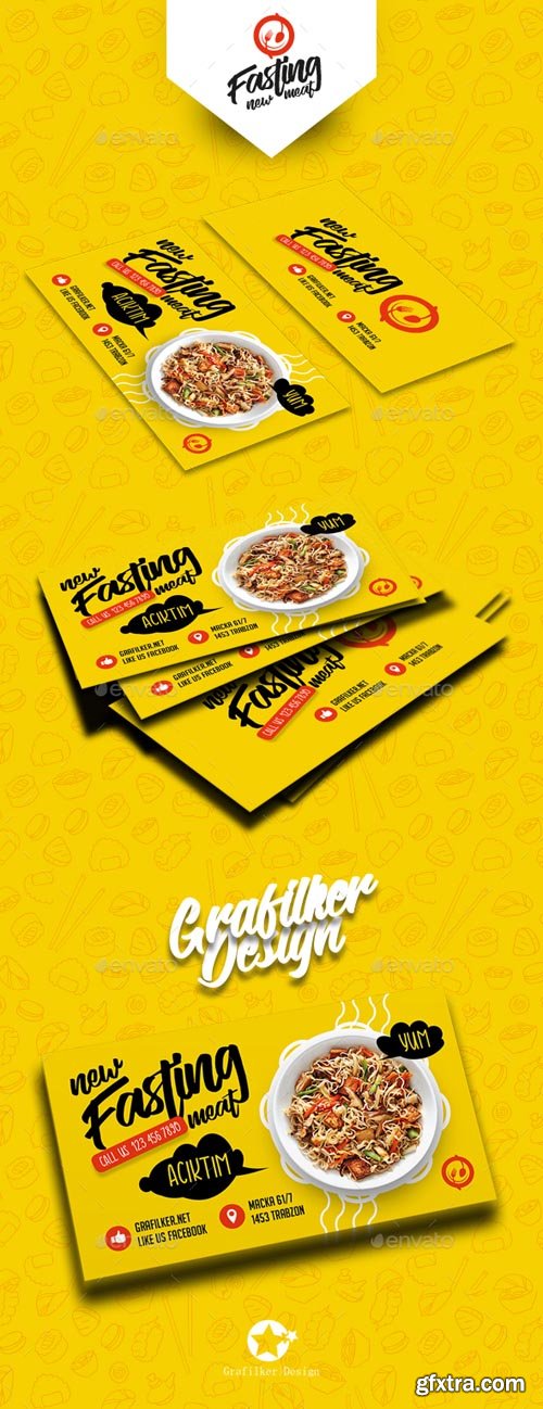 GR - Restaurant Business Card Templates 19866415 GR - Restaurant Business Card Templates 19866415