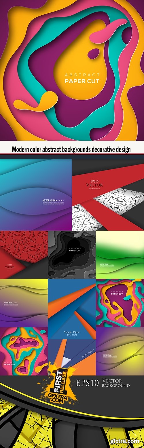 Modern color abstract backgrounds decorative design