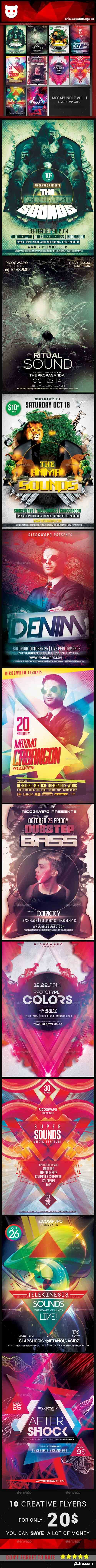 GR - Mega Bundle Vol 1 Flyer Templates 19816735