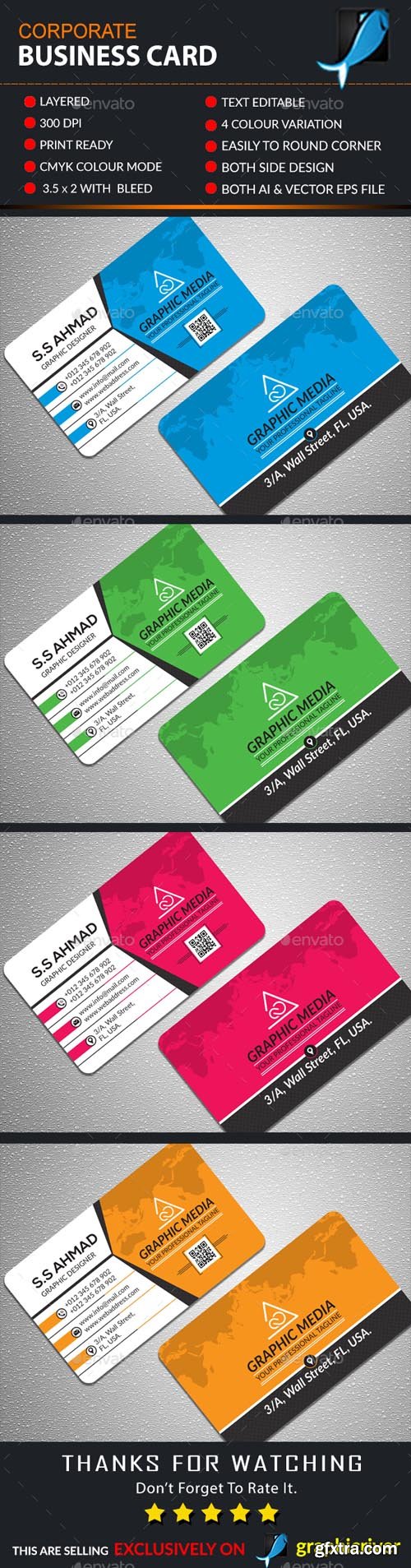 GR - Corporate Business Card 19885944 GR - Corporate Business Card 19885944