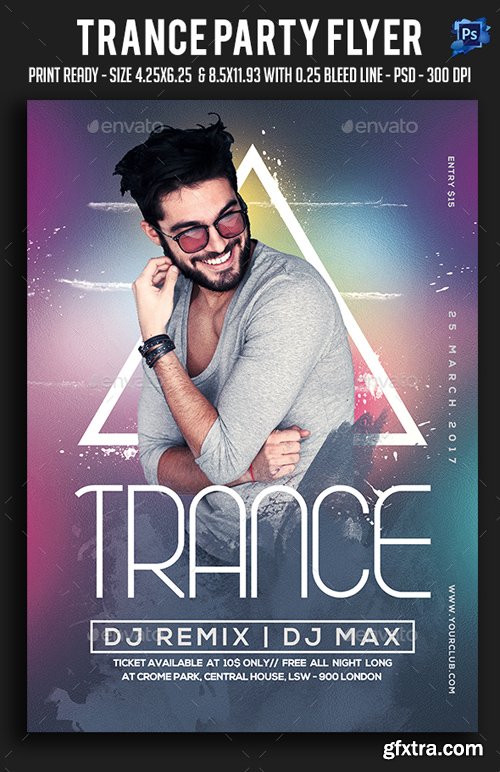 GR - Trance Party Flyer 19886751