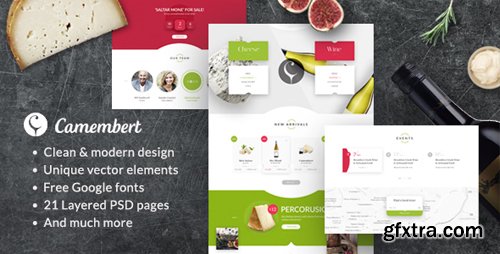 ThemeForest - Camembert - Wine Restaurant & Cheese Shop PSD Template 19264865 ThemeForest - Camembert - Wine Restaurant & Cheese Shop PSD Template 19264865
