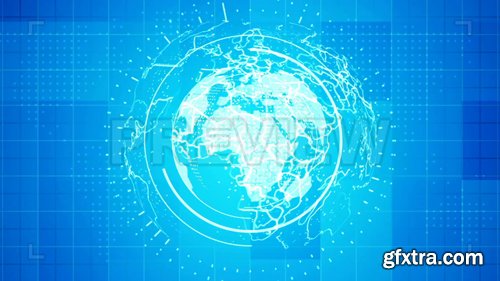 3D Globe News Background 3D Globe News Background