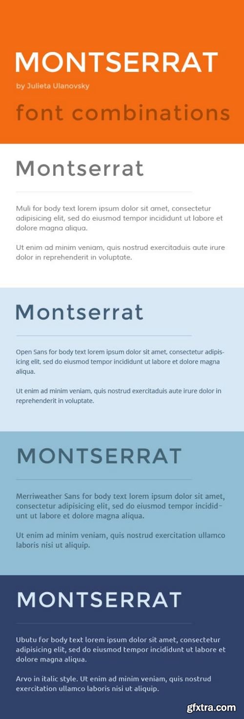 Montserrat Font Family