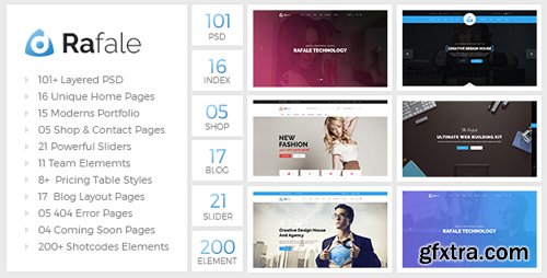 ThemeForest - Rafale - Multipurpose PSD Template 18950595