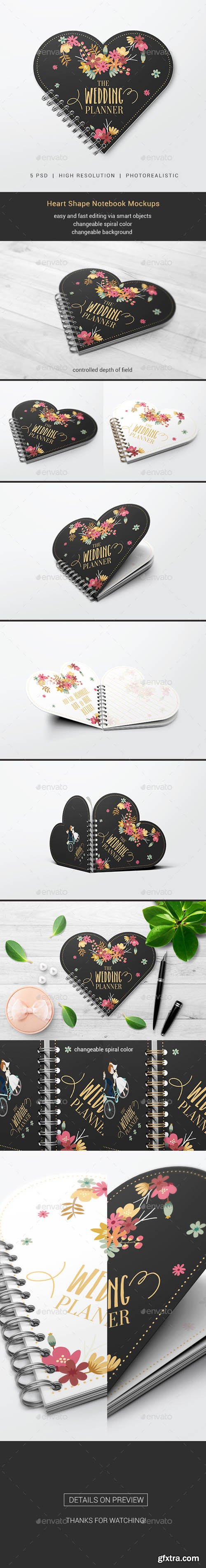 GR - Heart Shape Notebook Mockups 19872404