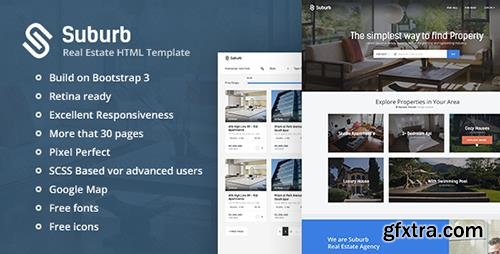 ThemeForest - Suburb v1.3 - Real Estate HTML Template - 14339624