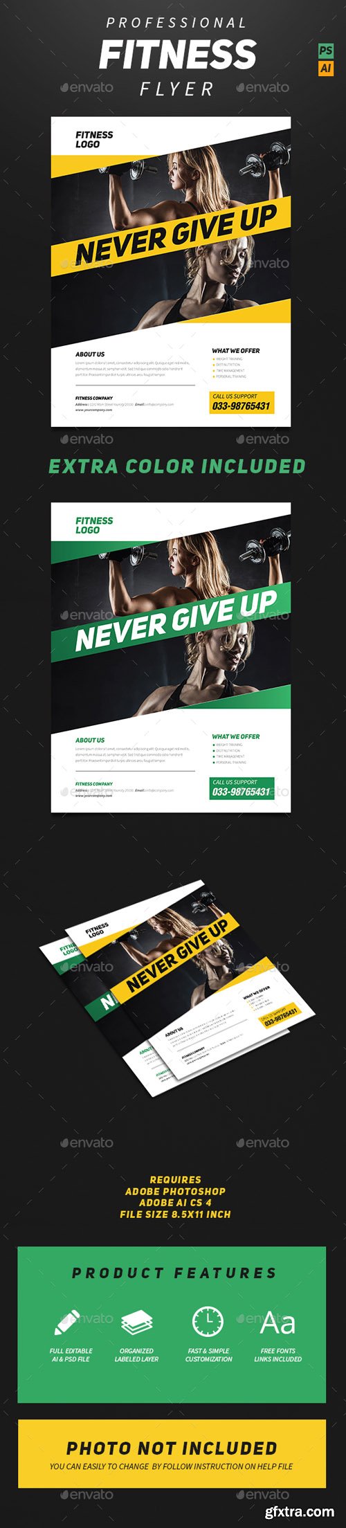 GR - Professional Fitness Flyer 14041614