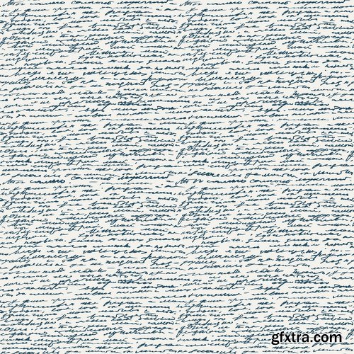 Creative seamless calligraphic handwriting text and letters 25 Eps