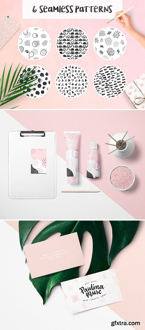 6 Atmosphere Seamless Patterns in Vector [Freebie Version]