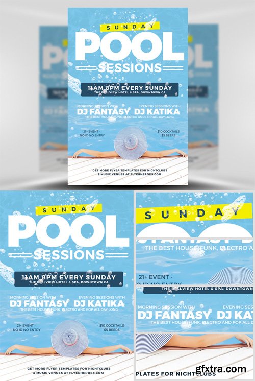 Pool Party Flyer Template