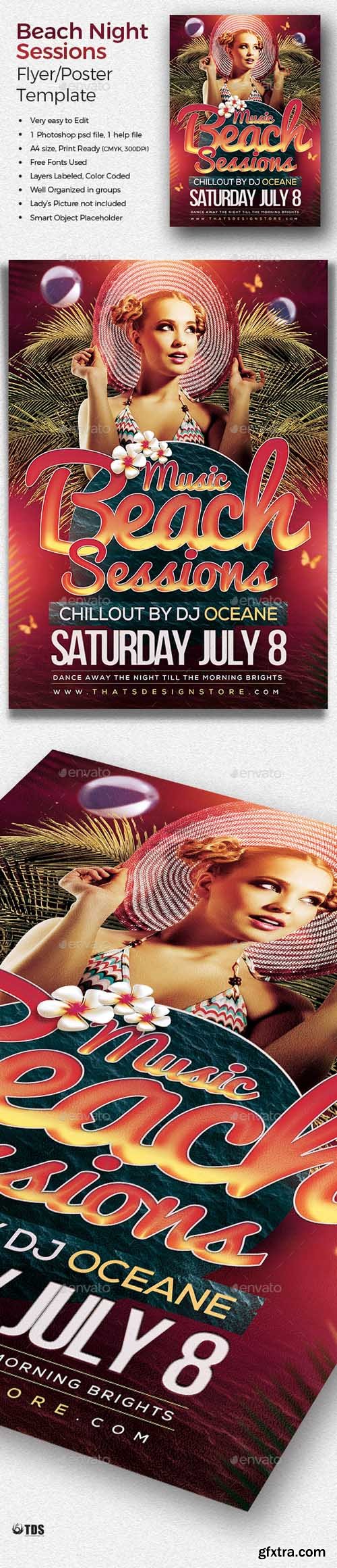 GR - Beach Night Sessions Flyer Template 19841916 GR - Beach Night Sessions Flyer Template 19841916