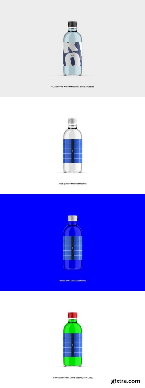 CM - Glass Bottle 240ml Matte Label 1224841