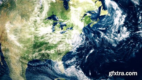 MA - Beautiful fly through space to Earth