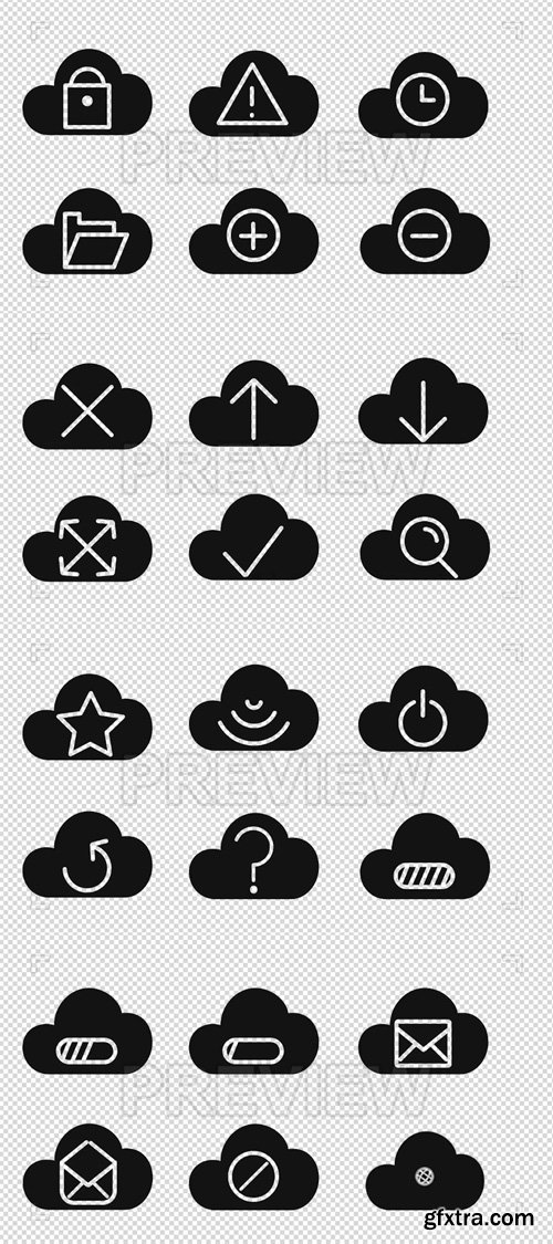 MA - 24 Cloud Animated Icons