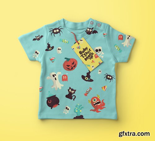 Baby T-shirt Psd Mockup
