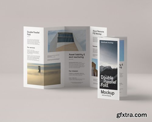 Double Parallel Fold Psd Brochure Double Parallel Fold Psd Brochure