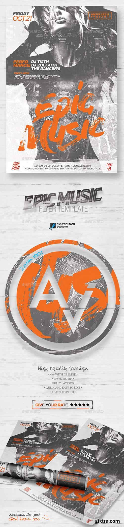Graphicriver - Epic Music Flyer Template V2 16149445