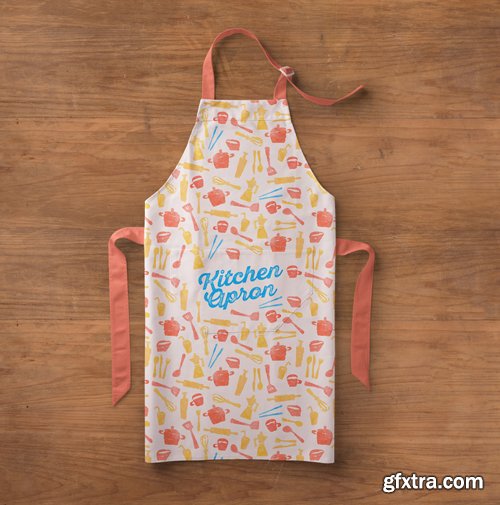 Psd Kitchen Apron Mockup Template