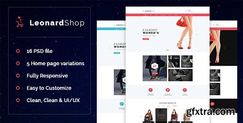 Themeforest -LeonardShop - E-Commerce and Blog PSD Theme 11220147
