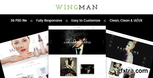 ThemeForest - WINGMAN - E-Commerce and Blog PSD Theme 13066613