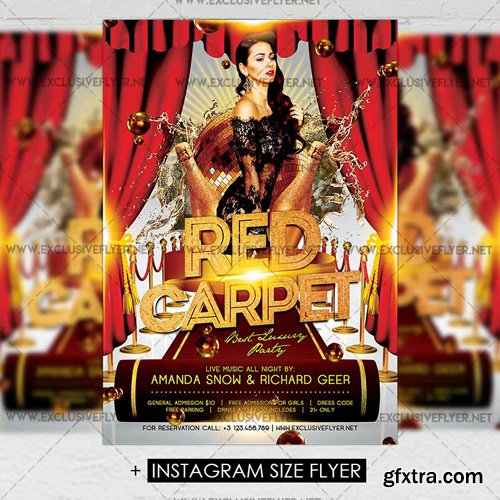 Red Carpet – Premium A5 Flyer Template