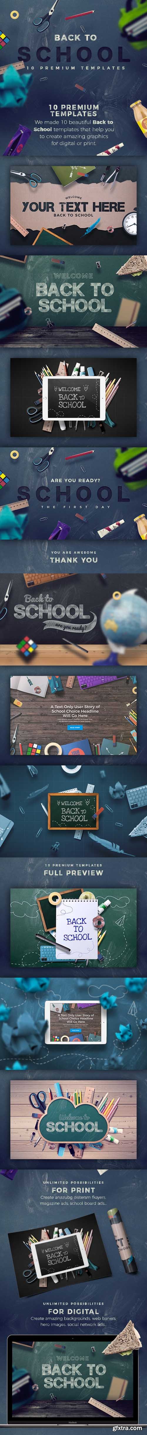 GR - Back To School - 10 Hero Image Templates 19947685