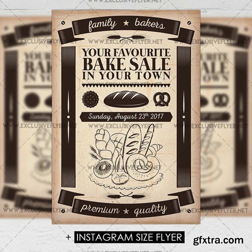 Bake Sale - Premium A5 Flyer Template Bake Sale - Premium A5 Flyer Template