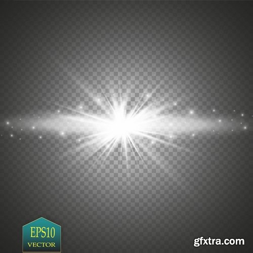 Light Effect Wave Line Lace Lamp Flyer Banner 25xEPS