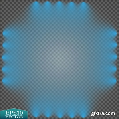 Light Effect Wave Line Lace Lamp Flyer Banner 25xEPS