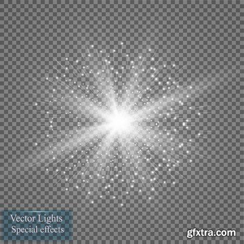 Light Effect Wave Line Lace Lamp Flyer Banner 25xEPS