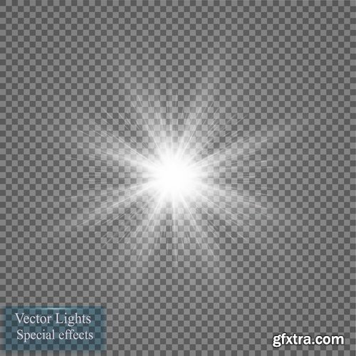 Light Effect Wave Line Lace Lamp Flyer Banner 25xEPS