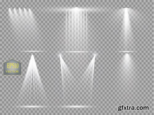 Light Effect Wave Line Lace Lamp Flyer Banner 25xEPS