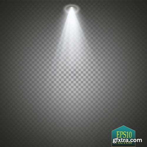 Light Effect Wave Line Lace Lamp Flyer Banner 25xEPS