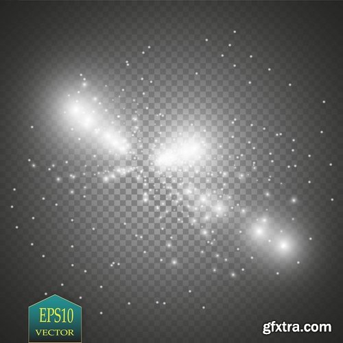 Light Effect Wave Line Lace Lamp Flyer Banner 25xEPS