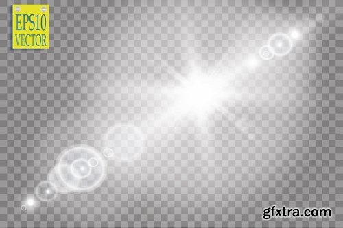 Light Effect Wave Line Lace Lamp Flyer Banner 25xEPS