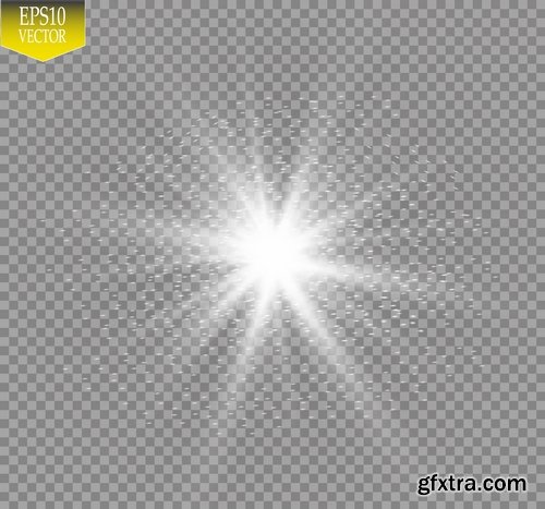 Light Effect Wave Line Lace Lamp Flyer Banner 25xEPS