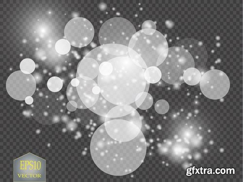 Light Effect Wave Line Lace Lamp Flyer Banner 25xEPS