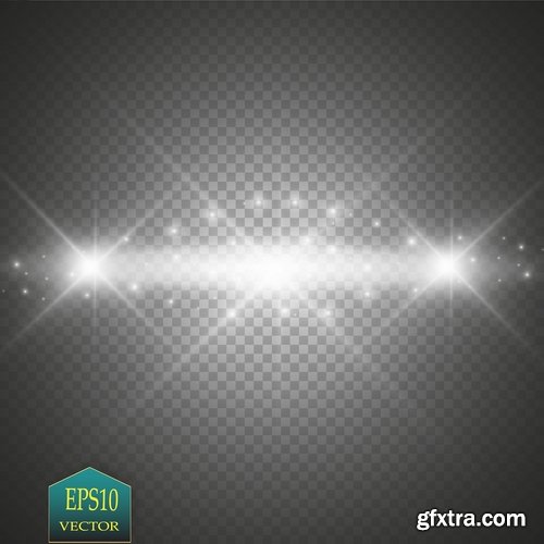 Light Effect Wave Line Lace Lamp Flyer Banner 25xEPS