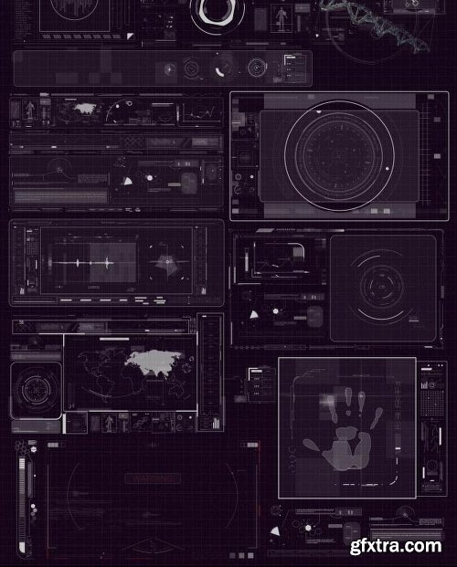 Videohive 500+ 3D HUD Elements 19788691