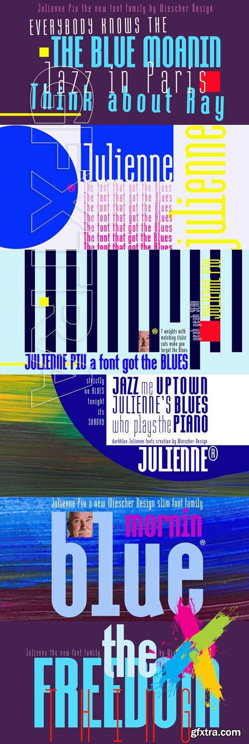 Julienne Piu font family