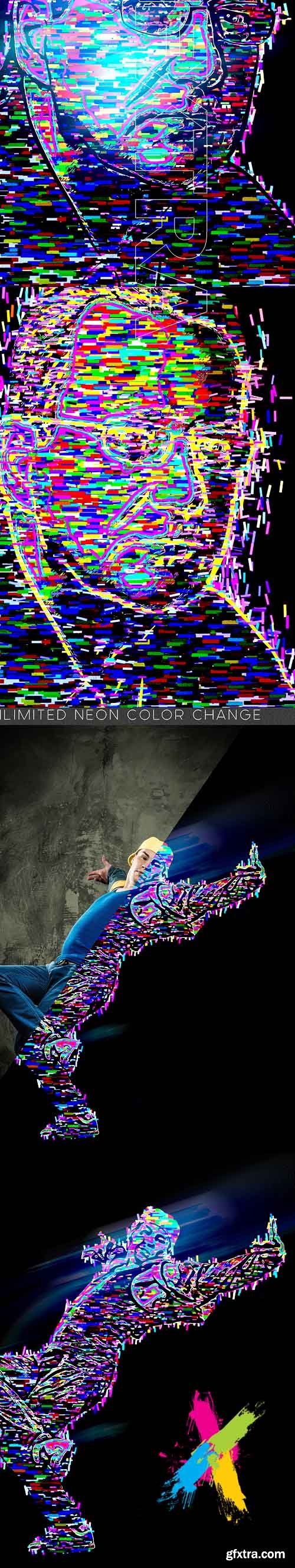 GR - Neon Art Image Effect 19945661