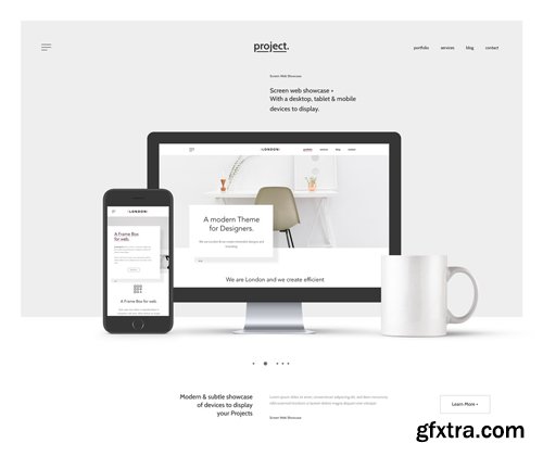 Psd Minimalist Web Showcase