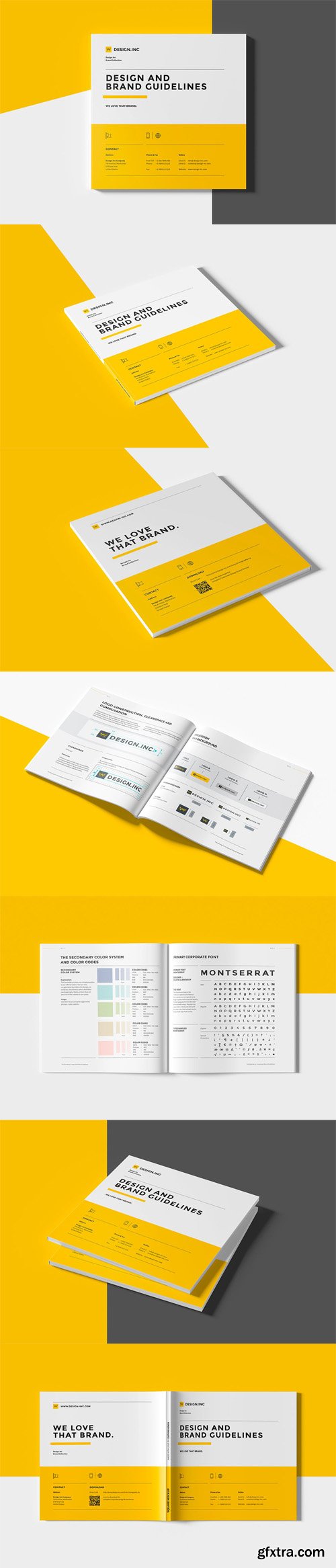 Square Brochure Mockup