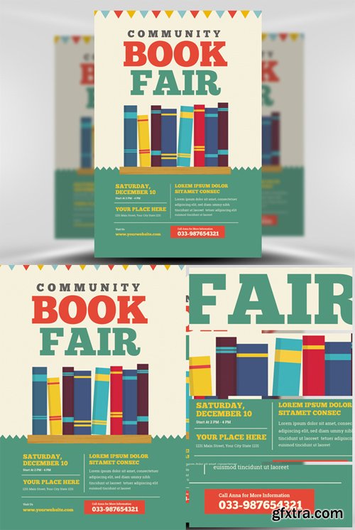 Community Book Fair Flyer Template Community Book Fair Flyer Template