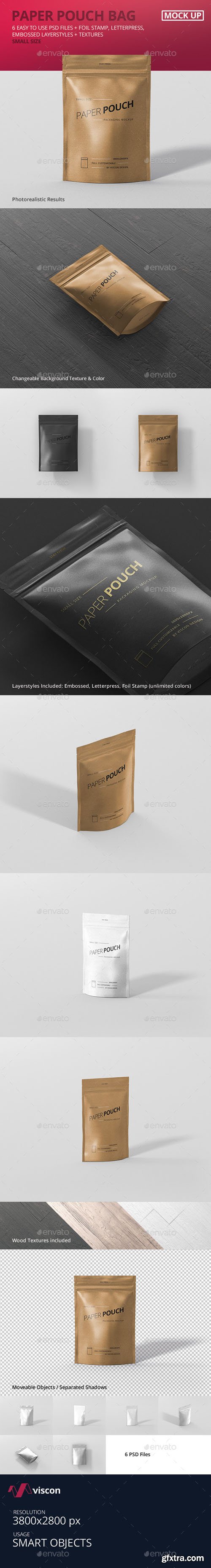 GR - Paper Pouch Bag Mockup Small Size 19389708 GR - Paper Pouch Bag Mockup Small Size 19389708