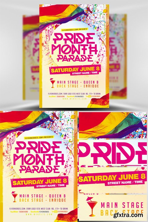 Pride Parade Flyer Template Pride Parade Flyer Template