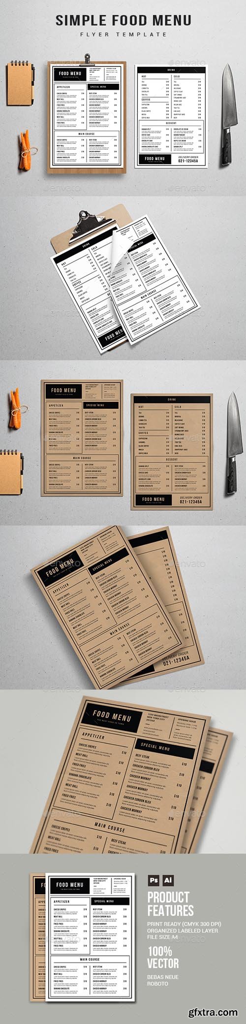 GR - Simple Restaurant menu 19938397 GR - Simple Restaurant menu 19938397