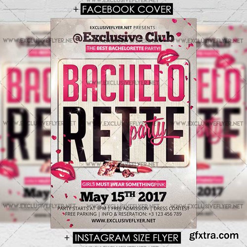 Bachelorette Party - Premium A5 Flyer Template Bachelorette Party - Premium A5 Flyer Template